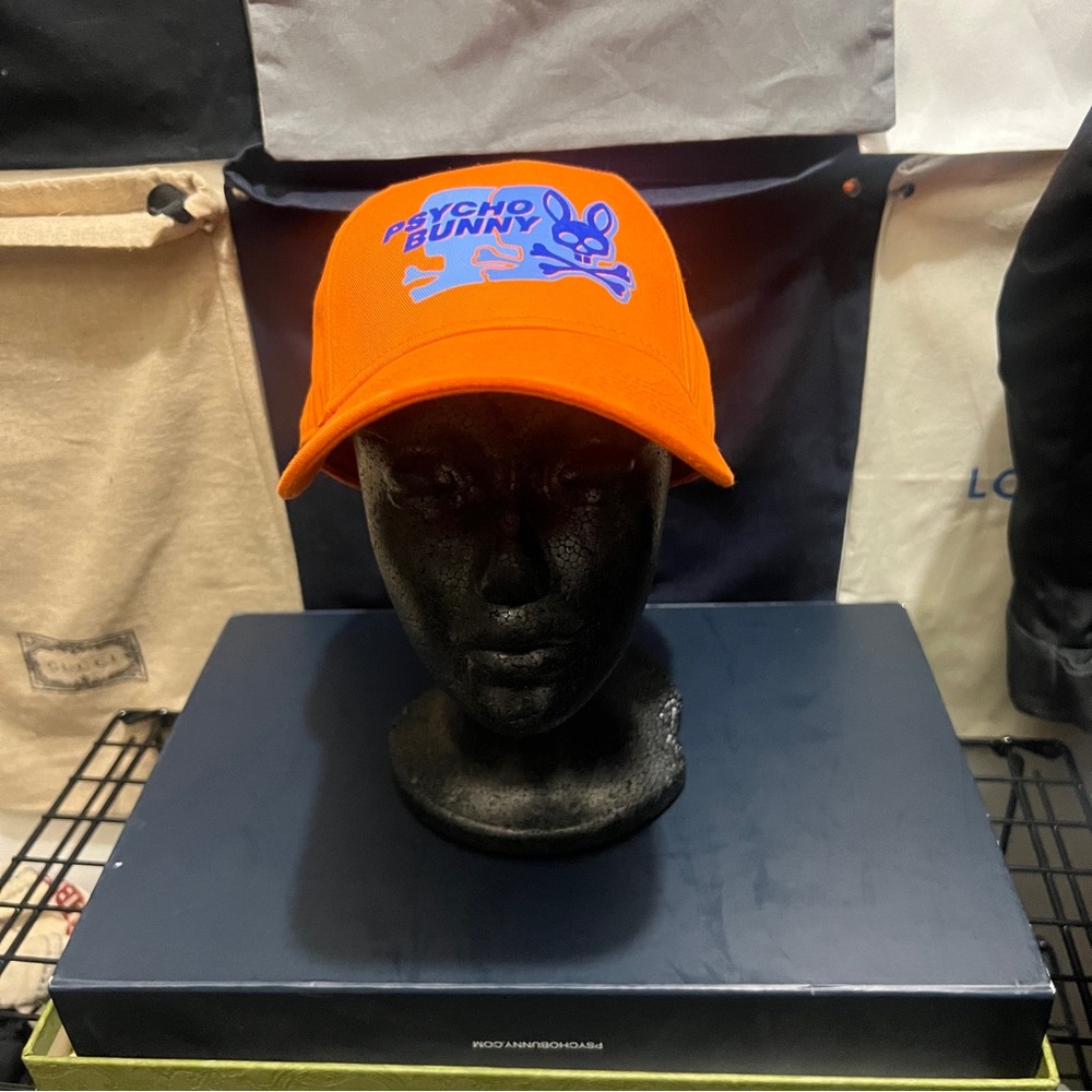 Psycho Bunny Bright Orange Cap